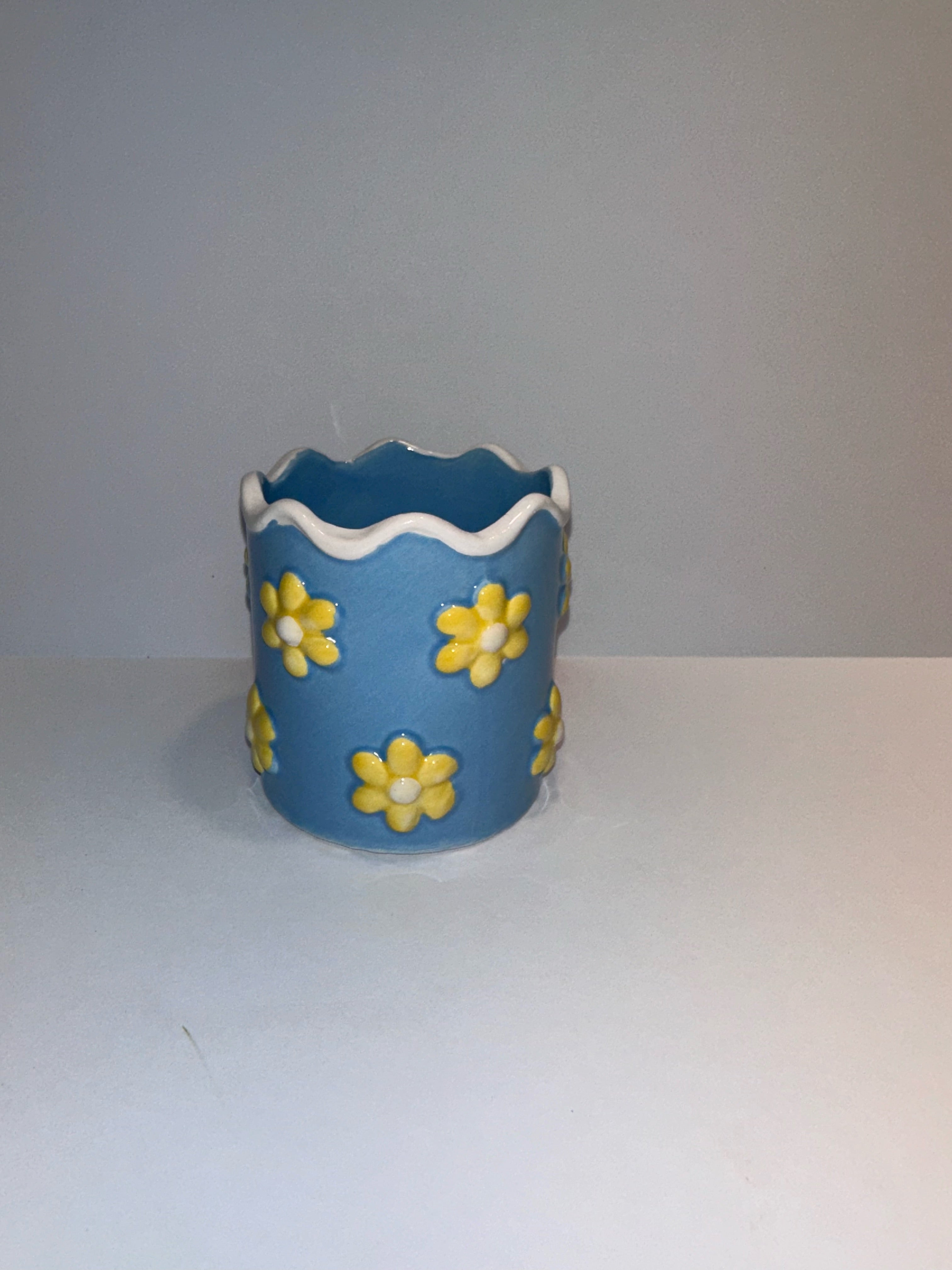 3" Flowered Planter