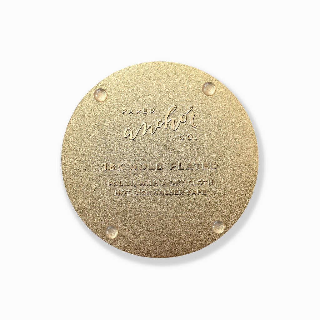 Tropical Conservatory Gold Drink Coasters