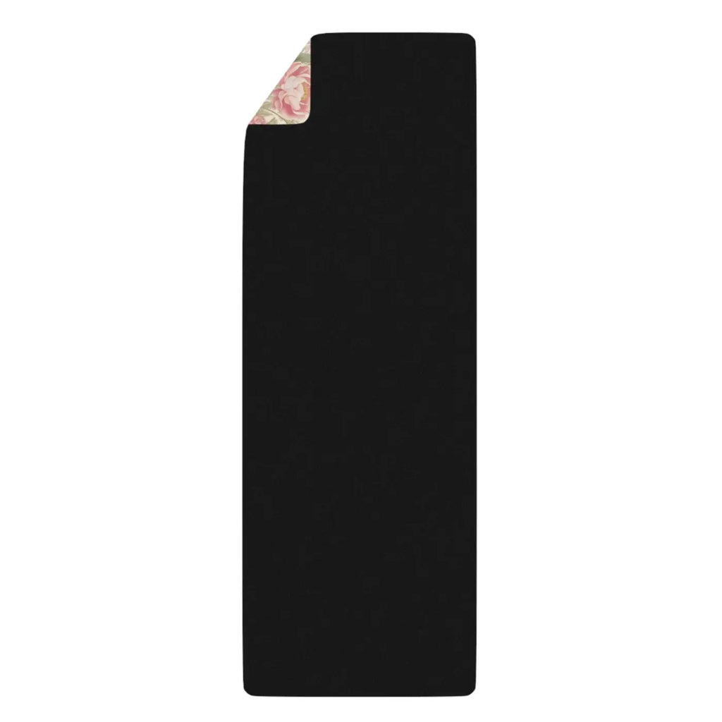 Pink Flowers Yoga Mat - Non Slip Natural Rubber - Dipaliz